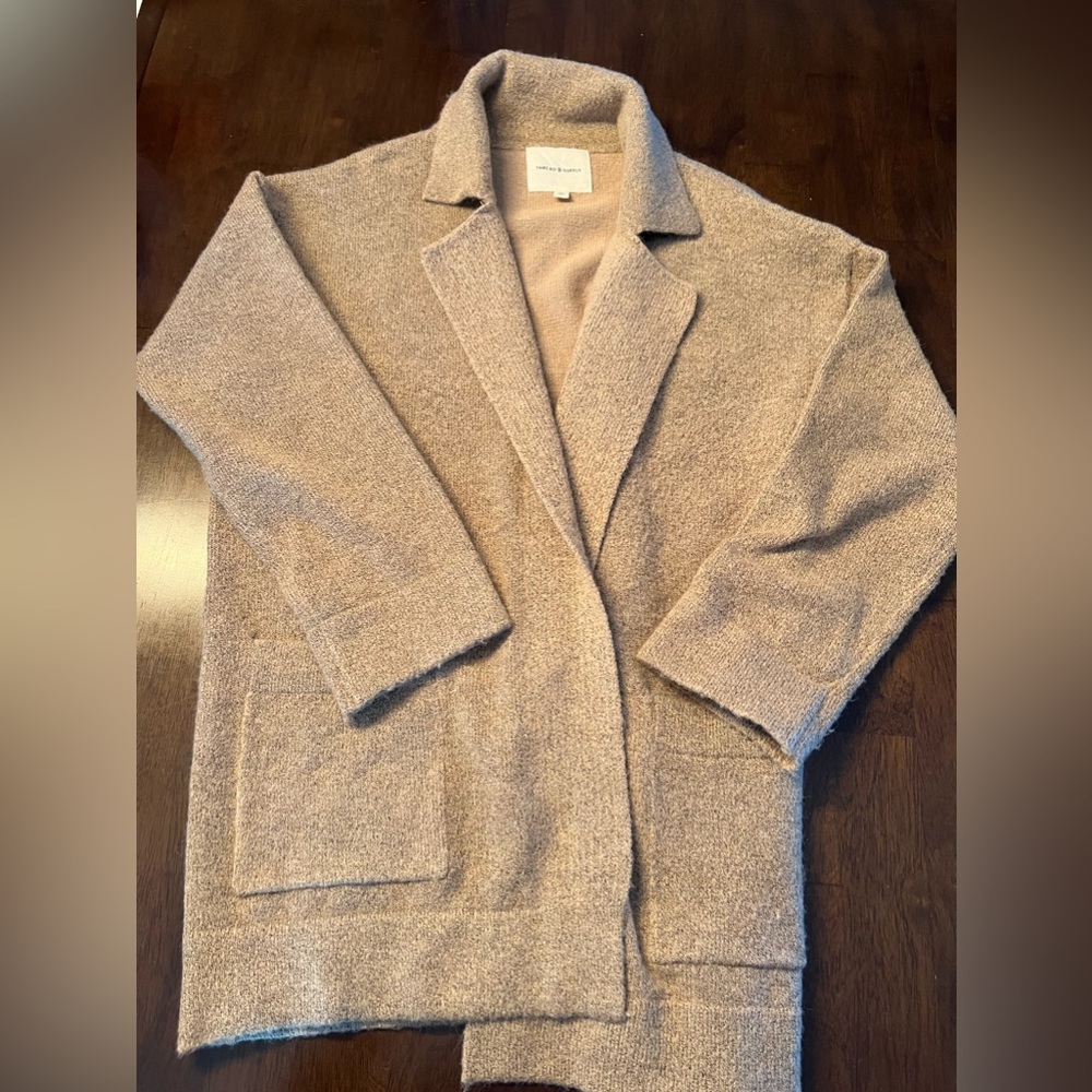 Camel colored coatigan